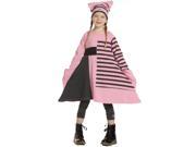 KidCuteTure Big Girls Carnation Pink Stripe Lori Designer Fall Dress 10