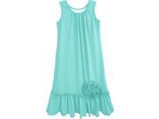 Isobella Chloe Little Girls Light Blue Bettie A Line Sleeveless Maxi Dress 3T