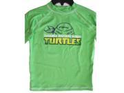 Ninja Turtle Big Boys Lime Green Stretchy Printed Swim Wear T Shirt 8