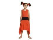 KidCuteTure Little Girls Tangerine Tierra Designer Trendy Spring Dress 5