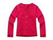 Richie House Little Girls Pink Lace Detail Sweet Cardigan 3