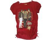 Jonas Brothers Big Girls Red Singers Image Graphic Print T Shirt 10 12