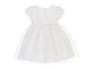 Sweet Kids Baby Girls White Lace Detail Overlaid Easter Dress 24M