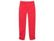 Richie House Little Girls Red Glitter Cinched Ankle Standard Leggings 3 4