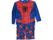 Marvel Spiderman Big Boys Royal Blue Logo Print 2 Pc Pajama Set 8