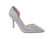 Sweetie s Shoes Silver Closed Toe Special Occasion Marissa Pumps 10 Womens
