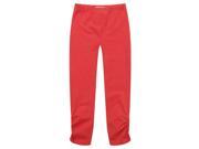 Richie House Little Girls Red Dotted Cinched Ankle Standard Leggings 4 5