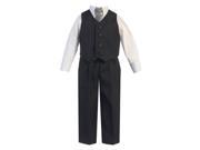 Lito Baby Boys Dark Gray Vest Pants Special Occasion Easter Outfit Set 6 12M