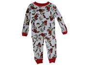 Power Rangers Little Boys White Red Character Print All Over 2 Pc Pajama Set 6