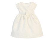Sweet Kids Baby Girls Off White Bouquet Embroidered Organza Easter Dress 12M