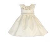 Crayon Kids Baby Girls Ivory Glitter Neckline Fit and Flare Easter Dress 12M