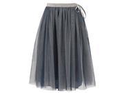 Richie House Little Girls Blue Silver Tulle Ribbon Skirt 4