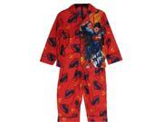 Marvels Little Boys Red Superman Character Logo Print 2 Pc Sleepwear Set 7
