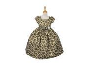 Cinderella Couture Little Girls Gold Jacquard Print Occasion Easter Dress 4