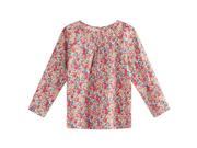 Richie House Baby Girls Colorful Long Sleeve Floral Print Cotton Dress 24M