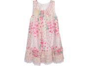 Isobella Chloe Little Girls Light Pink Spring Meadow A Line Party Dress 6X