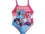Hasbro Little Toddler Girls Pink My Little Pony Character One Piece Swimsuit 3T