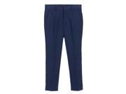 Big Boys Royal Blue Solid Color Flat Front Side Pockets Pants 12