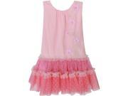 Isobella Chloe Baby Girls Pink Musicbox Drop Waist Party Dress 24M