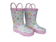 Pastel Posies Toddler Girls Rain Boots 10