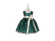 Cinderella Couture Baby Girls Blue Lace Ivory Sash Sleeveless Dress 18M