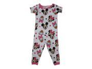 Disney Baby Girls White Minnie Mouse Daisy Duck Cotton Pajama Set 12M