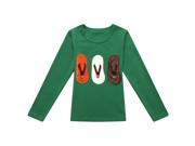 Richie House Little Boys Green Flip Flops Embroidery Knit T shirt 6 7