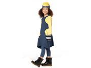 KidCuteTure Little Girls Blueberry Yellow Connie Designer Fall Dress 3