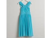 Sweet Kids Big Girls Turquoise Crossover Special Occasion Easter Dress 14