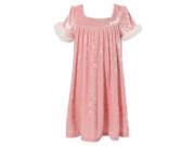 Richie House Big Girls Pink Short Faux Soft A Line Princess Dress 8 9