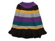 Richie House Little Girls Colorful Striped Flared Edge Sweater Dress 4 5