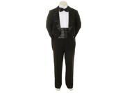 Kids Dream Black Formal 5 pcs Tail Special Occasion Boys Tuxedo 25M