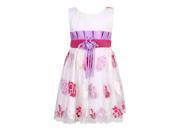 Richie House Little Girls Lilac Fuchsia Floral Sweet Party Princess Dress 4