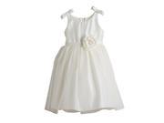 Sweet Kids Big Girls Ivory Bows Satin Tulle Occasion Easter Dress 12