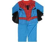 Marvel Little Boys Sky Blue Spiderman Superhero 2 Pc Pajama Set 4
