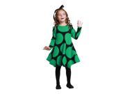KidCuteTure Little Girls Fern Green Bubbles Alicia Fall Designer Dress 6