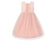 Richie House Big Girls Pink Gauze Skirt Layered Dress 8