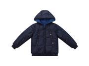 Richie House Little Boys Blue Hooded Removable Sleeves Padded Jacket 2 3
