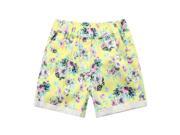 Richie House Little Girls Yellow All Over Floral Print Shorts 3