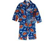 Superman Big Boys Royal Blue Superhero Print Long Sleeved 2 Pc Pajama Set 10