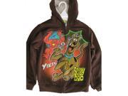 Scooby Doo Little Boys Brown Cartoon inspired Print Hooded Sweater 4