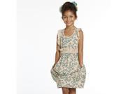 KidCuteTure Little Girls Khaki Bubble Makenna Designer Spring Dress 3