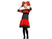 KidCuteTure Big Girls Geranium Red Ruffle Eden Designer Fall Dress 10
