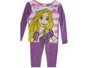 Disney Little Girls Purple Rapunzel Image 2 Pc Pajama Set 4