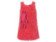 Richie House Little Girls Rose Padded Rabbit Toy Dress 6