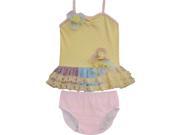Isobella Chloe Baby Girls Maize Miss Sunshine 2 Piece Tankini Swimsuit 12M