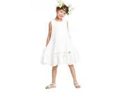 KidCuteTure Little Girls White Eyelet Ruffles Lace Summer Hayley Dress 3