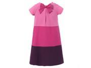 Richie House Little Girls Pink Purple Rainbow Striped Dress 6
