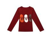 Richie House Little Boys Red Flip Flops Embroidery Knit T shirt 2 3