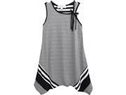 Isobella Chloe Big Girls Black Zebra Stripe Sleeveless Tunic Top 8